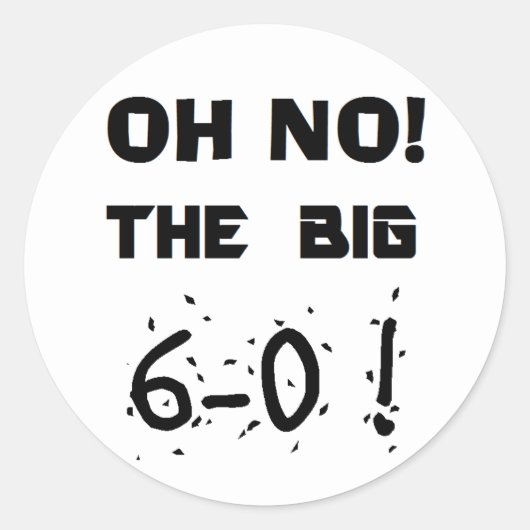 "60th Birthday" Stickers (Voorkant)