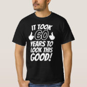60th Birthday T-shirt (Voorkant)