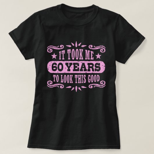 60th Birthday T-shirt (Design voorkant)