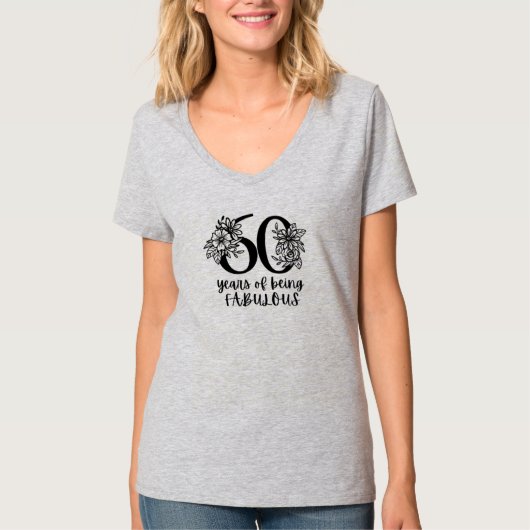 60th Birthday T-shirt (Voorkant)