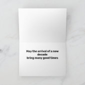 60th Birthday Yellow Street Signs Jouw naam toevoe Kaart (Binnen)