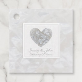 60th Bruiloft Jubileum diamanten hart dank u Bedankjes Labels