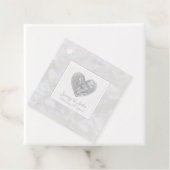 60th Bruiloft Jubileum diamanten hart dank u Bedankjes Labels (In situ)