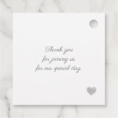 60th Bruiloft Jubileum diamanten hart dank u Bedankjes Labels (Achterkant)