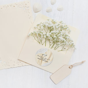 60th Diamond Bruiloft Jubileum Dank u Ronde Sticker