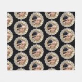 60th Diamond Bruiloft Jubileum FOTO Personaliseren Fleece Deken (Voorkant (Horizontaal))