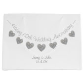 60th Diamond Bruiloft jubileum geschenk tas Groot Cadeauzakje (Voorkant)