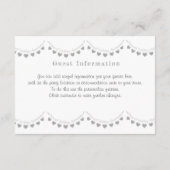 60th Diamond Huwelijksjubileum feestdetails Informatiekaartje (Achterkant)