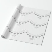 60th Diamond trouwdag bunting ontwerp Cadeaupapier (Uitgerold)