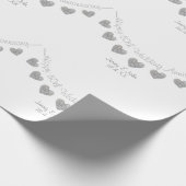 60th Diamond trouwdag bunting ontwerp Cadeaupapier (Hoek)