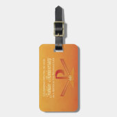 60th Jubilee Jubileum Nun Pax Cross, Oranje Bagagelabel (Voorkant verticaal)