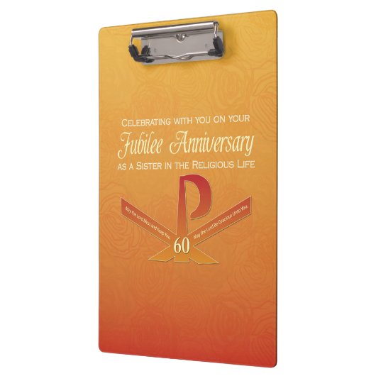 60th Jubilee Jubileum Nun Pax Cross, Oranje Klembord (Links)