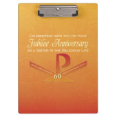 60th Jubilee Jubileum Nun Pax Cross, Oranje Klembord (Voorkant)