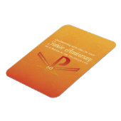 60th Jubilee Jubileum Nun Pax Cross, Oranje Magneet (Linkerzijde)