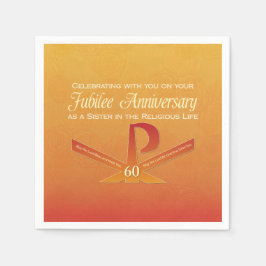 60th Jubilee Jubileum Nun Pax Cross, Oranje Servet