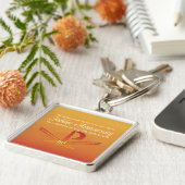 60th Jubilee Jubileum Nun Pax Cross, Oranje Sleutelhanger (Zijkant)