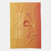 60th Jubilee Jubileum Nun Pax Cross, Oranje Theedoek (Verticaal)