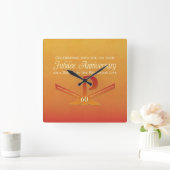 60th Jubilee Jubileum Nun Pax Cross, Oranje Vierkante Klok (Huis)