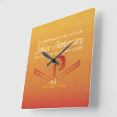 60th Jubilee Jubileum Nun Pax Cross, Oranje Vierkante Klok (Hoek)