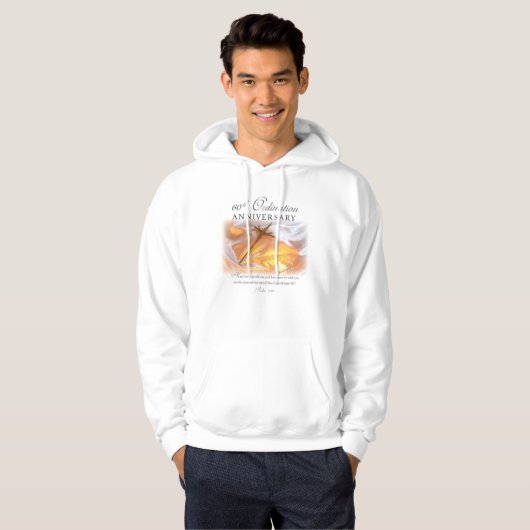 60th Ordination Jubileum, Cross Candle Hoodie (Voorkant volledig)