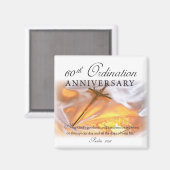 60th Ordination Jubileum, Cross Candle Magneet (Voorkant / Achterkant)