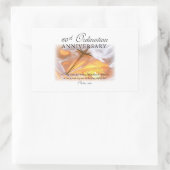 60th Ordination Jubileum, Cross Candle Rechthoekige Sticker (Tas)