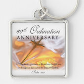 60th Ordination Jubileum, Cross Candle Sleutelhanger (Voorkant)