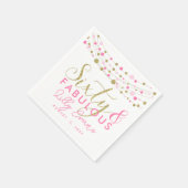 60th partij papier servet decoratie, glitter blauw (Hoek)