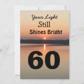 60th Shine Bright Birthday Sunrise Black Gold (Voorkant)