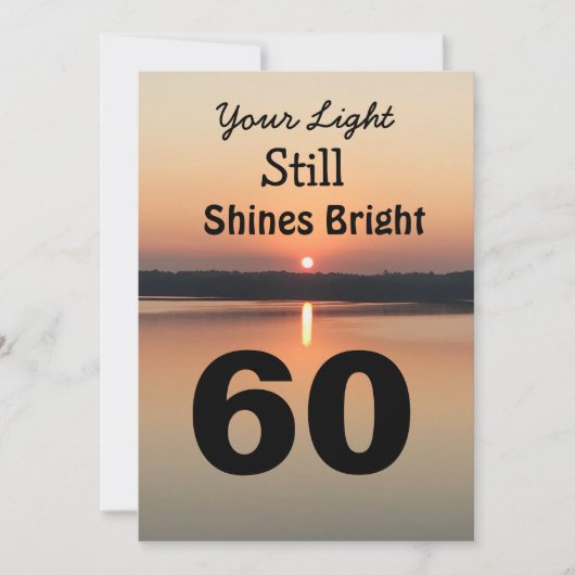 60th Shine Bright Birthday Sunrise Black Gold (Voorkant)