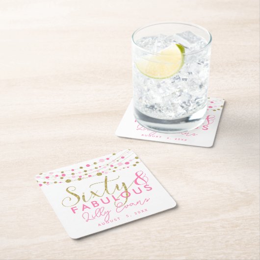 60th verjaardagsgoud en roze onderzetters aangepas (Insitu)