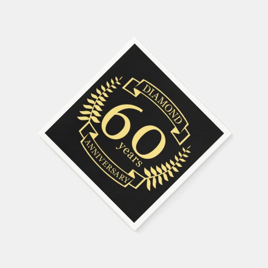 60th Wedding ANNIVERSARY diamond yellow Servet (Hoek)