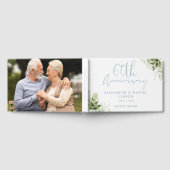 60th Wedding Anniversary Greenery Floral Photo Gastenboek (Volledig)