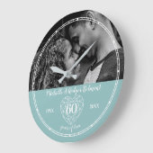 60th Wedding Anniversary heart diamond Grote Klok (Hoek)