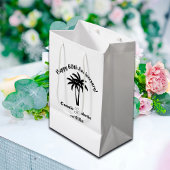60th Wedding Anniversary Palm Trees Medium Cadeauzakje