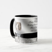 60th Wedding Jubileum Foto Mok (Voorkant links)