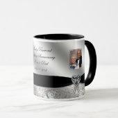 60th Wedding Jubileum Foto Mok (Voorkant rechts)