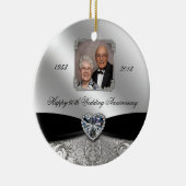 60th Wedding Jubileum Foto Ornament (Rechts)