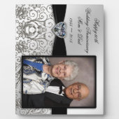 60th Wedding Jubileum Foto Plaque Fotoplaat (Voorkant)