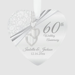60th Wedding Jubileum Keepomwille Design Ornament