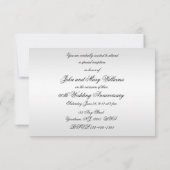 60th Wedding Jubileum RSVP Uitnodiging Kaart (Achterkant)