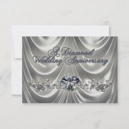 60th Wedding Jubileum RSVP Uitnodiging Kaart (Voorkant)