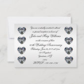 60th Wedding Jubileum RSVP Uitnodiging Kaart (Achterkant)