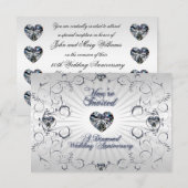 60th Wedding Jubileum RSVP Uitnodiging Kaart (Voorkant / Achterkant)
