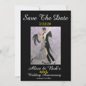 60th Wedding Jubileum/sla de datum op Save The Date (Voorkant)