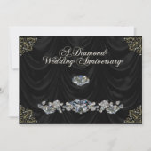 60th Wedding Jubileum Uitnodiging Kaart (Voorkant)