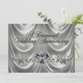 60th Wedding Jubileum Uitnodiging Kaart (Staand voorkant)