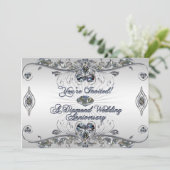 60th Wedding Jubileum Uitnodiging Kaart (Staand voorkant)