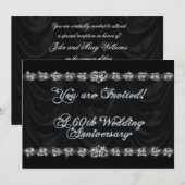 60th Wedding Jubileum Uitnodiging Kaart (Voorkant / Achterkant)