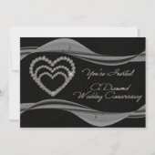 60th Wedding Jubileum Uitnodiging Kaart (Voorkant)